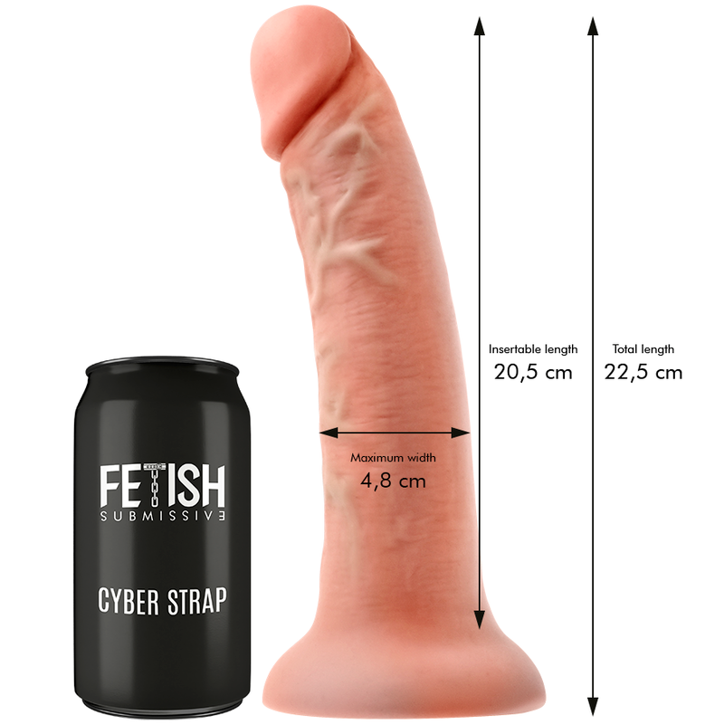 FETISH SUBMISSIVE CYBER STRAP - ARNÉS CON DILDO DE CONTROL REMOTO WATCHME L TECHNOLOGY