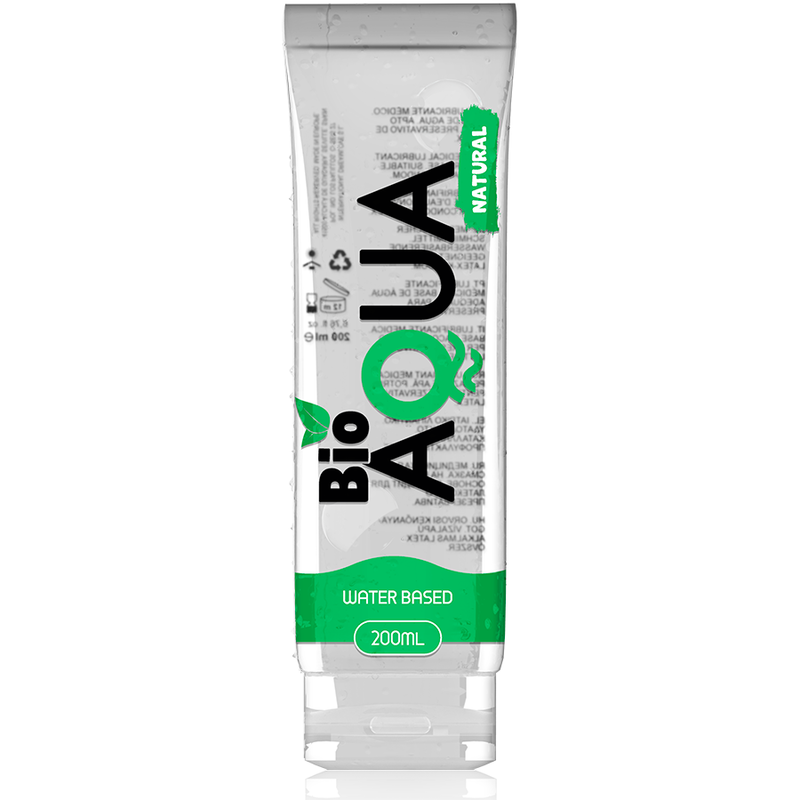BIOAQUA - LUBRICANTE INGREDIENTES NATURALES A BASE DE AGUA 200 ML