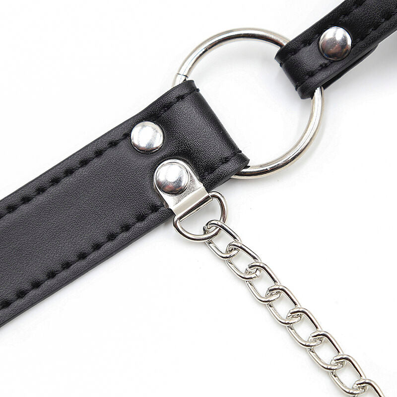 OHMAMA FETISH - MORDAZA DE BOLA CON VENTILACIONES Y PINZAS PARA PEZONES