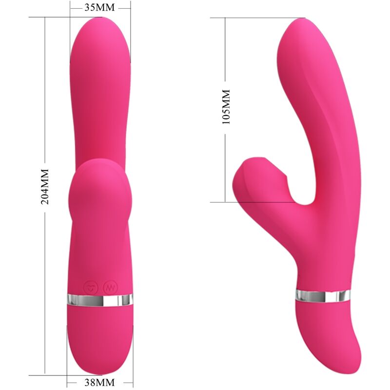 PRETTY LOVE - VIBRADOR Y SUCTOR WILLOW RABBIT