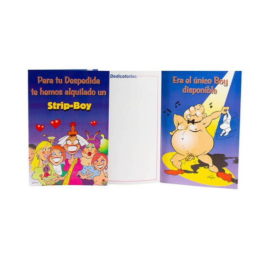 FEMARVI - TARJETA DE DESPEDIDA DE STRIP BOY /ES