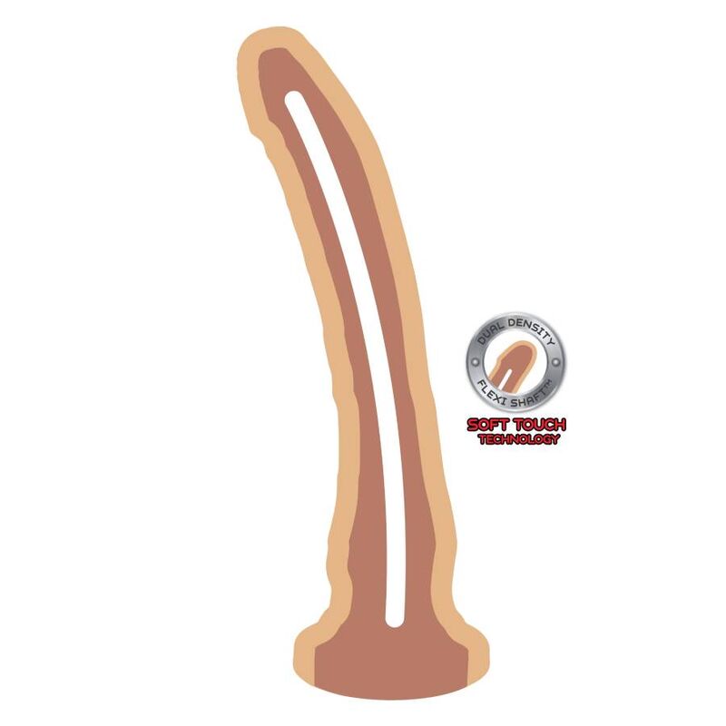 HAZLO REAL - DONG DE DOBLE DENSIDAD 20,5 CM PIEL