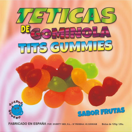 DIABLO GOLOSO - Tetinas de gomitas brillantes surtidas