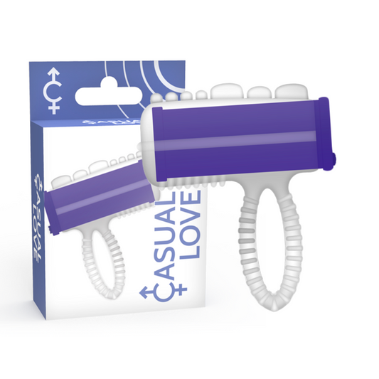 CASUAL LOVE - ANILLO VIBRADOR DE LENGUA MORADO