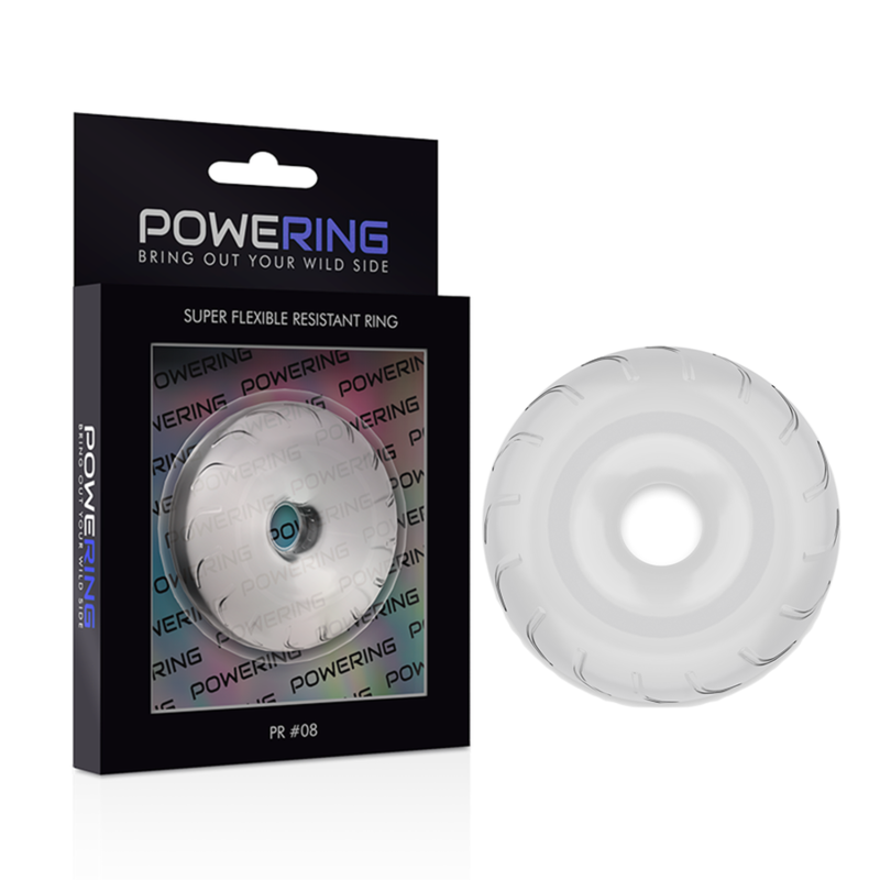 POWERING - ANILLO PARA EL PENE SUPER FLEXIBLE Y RESISTENTE 5CM PR08 TRANSPARENTE