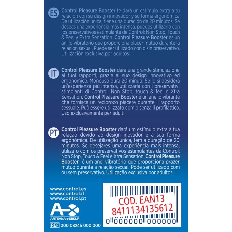 CONTROL - ANILLO VIBRADOR REFORZADOR DEL PLACER