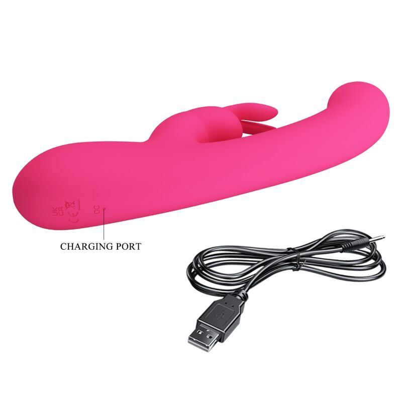 PRETTY LOVE - VIBRADOR CONEJO LAMAR Y PUNTO G ROSA