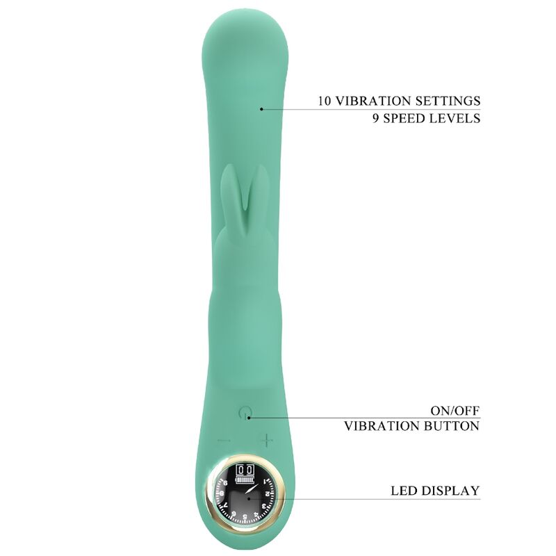 PRETTY LOVE - VIBRADOR LAMAR RABBIT Y PUNTO G VERDE