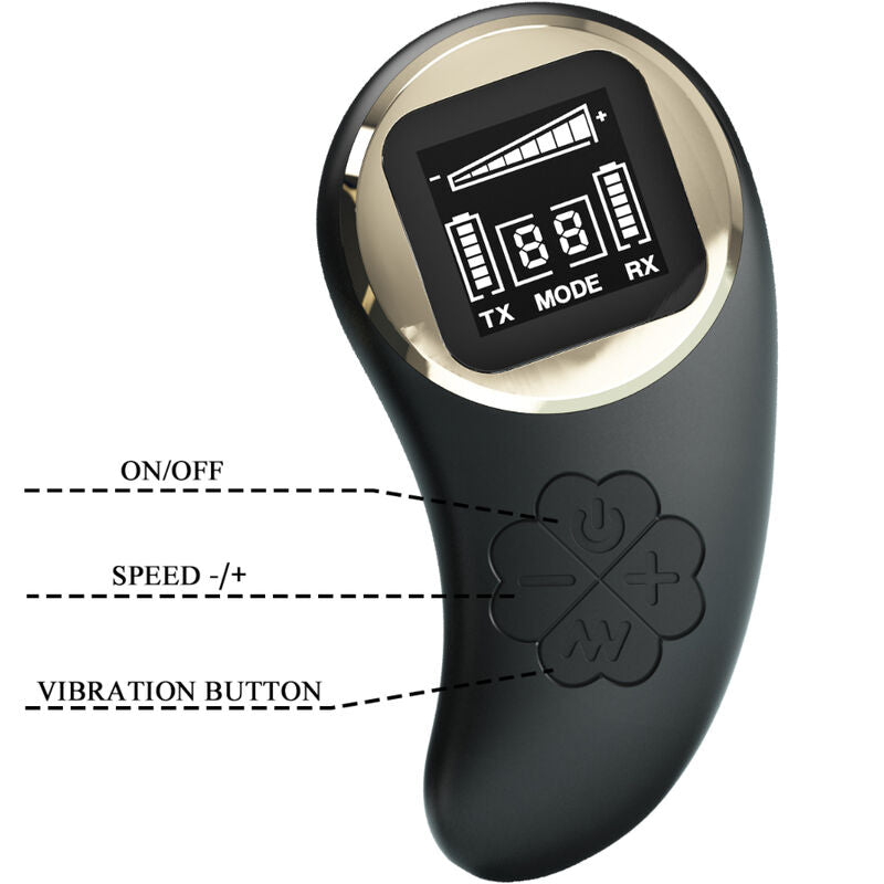 PRETTY LOVE - VIBRADOR DE DOBLE PLACER NATHAN CONTROL REMOTO