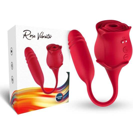 ARMONY - ROSEKNIGTH LIMPIADOR DE CLÍTORIS VIBRADOR Y VIBRADOR ROJO