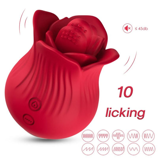 ARMONY - VIBRADOR Y ESTIMULADOR ROSE ROJO