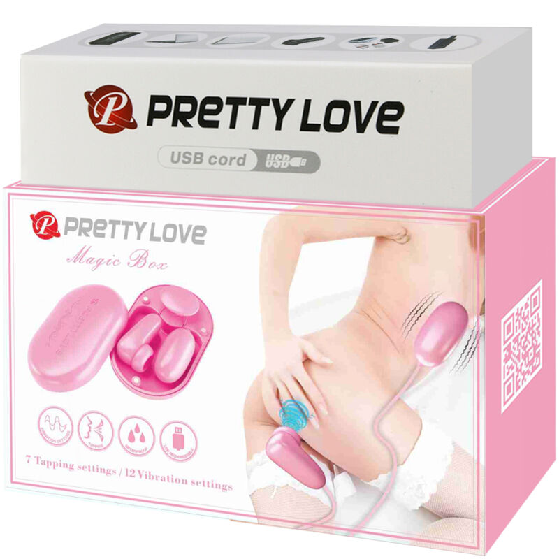 PRETTY LOVE - CAJA MÁGICA CON BALA VIBRADORA Y ESTIMULADOR ROSA