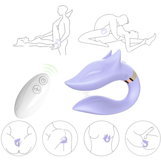 ARMONY - VIBRADOR FOX PARA PAREJAS CONTROL REMOTO MORADO