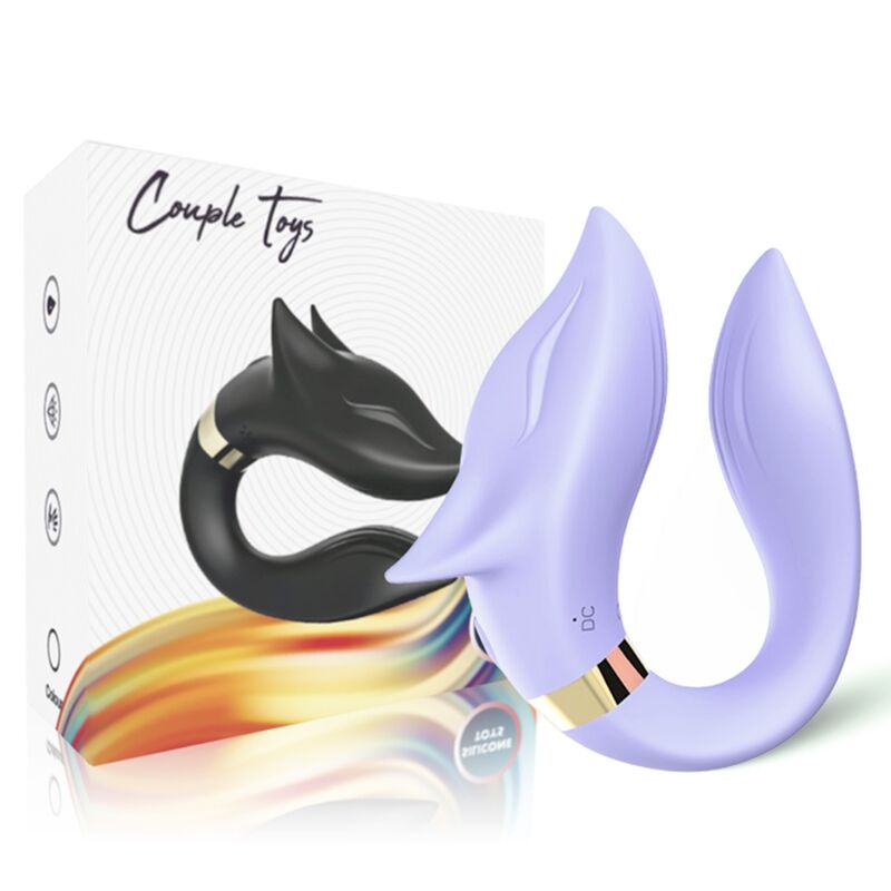 ARMONY - VIBRADOR FOX PARA PAREJAS CONTROL REMOTO MORADO