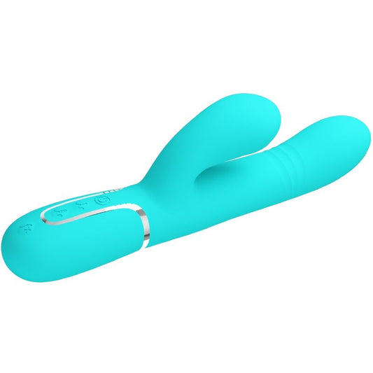 PRETTY LOVE - VIBRADOR MULTIFUNCIÓN PUNTO G VERDE AGUA