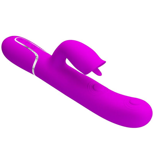 PRETTY LOVE - VIBRADOR CONEJO CON LAMEADO FUCSIA