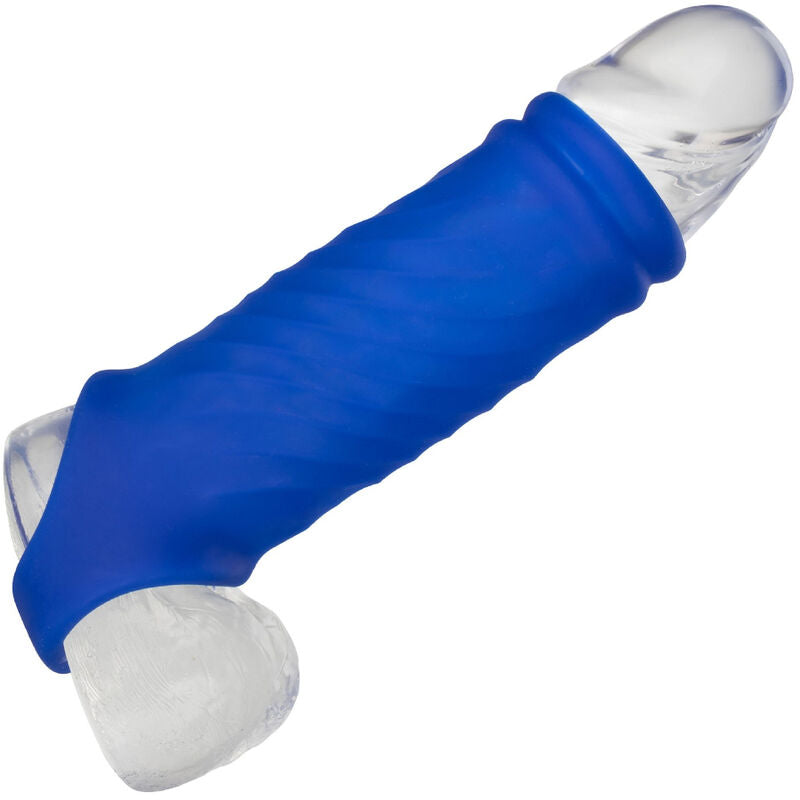 CALEXOTICS - FUNDA PARA PENE ADMIRAL WAVE DE SILICONA LÍQUIDA AZUL