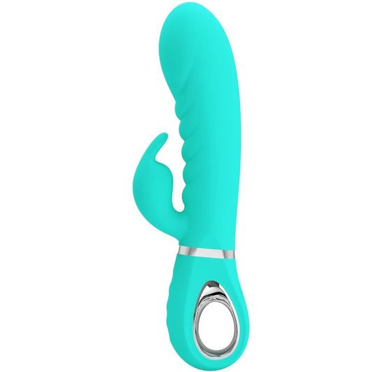 PRETTY LOVE - VIBRADOR MULTIFUNCIÓN DEL PUNTO G PRESCOTT VERDE AGUA