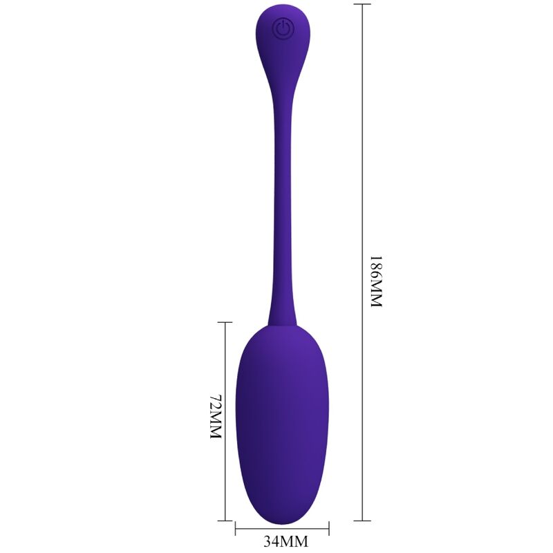PRETTY LOVE - HUEVO VIBRADOR RECARGABLE KNUCKER MORADO