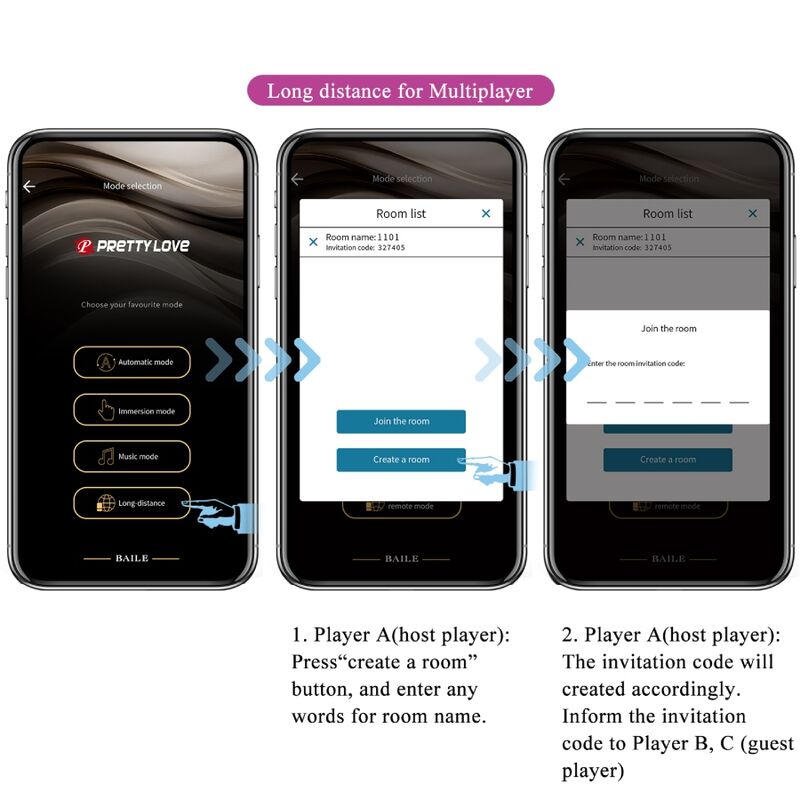 PRETTY LOVE - BILLY CONTROL REMOTO VIBRACIÓN PÚRPURA APLICACIÓN GRATUITA