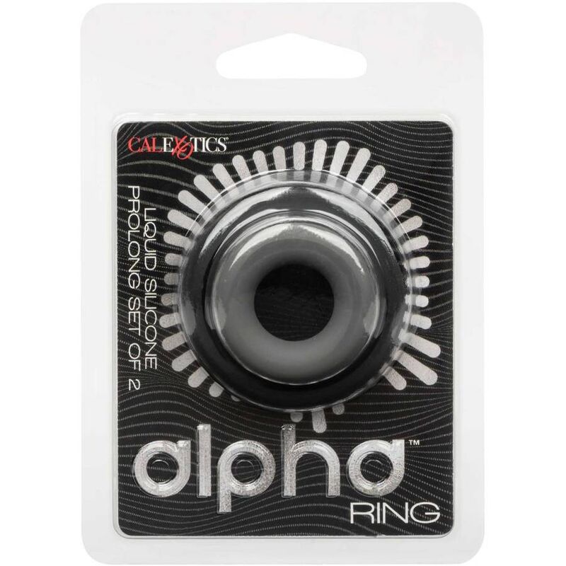 CALEXOTICS - ALPHA PROLONG SET DE 2 ANILLOS GRISES
