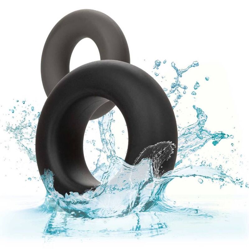 CALEXOTICS - ALPHA PROLONG SET DE 2 ANILLOS GRISES