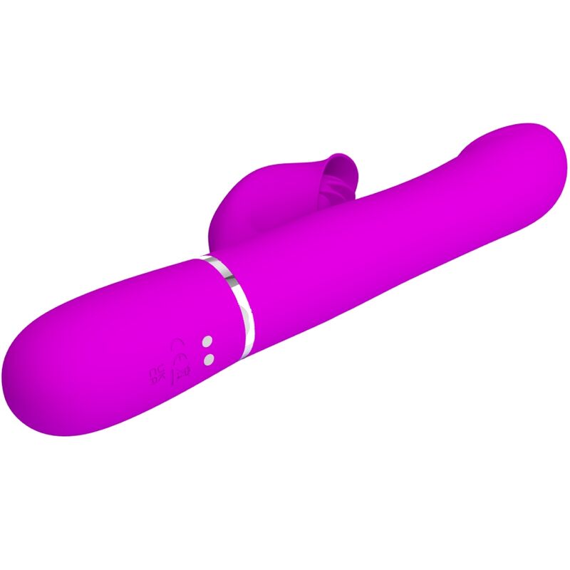 PRETTY LOVE - VIBRADOR CONEJO PERLAS VIOLETAS