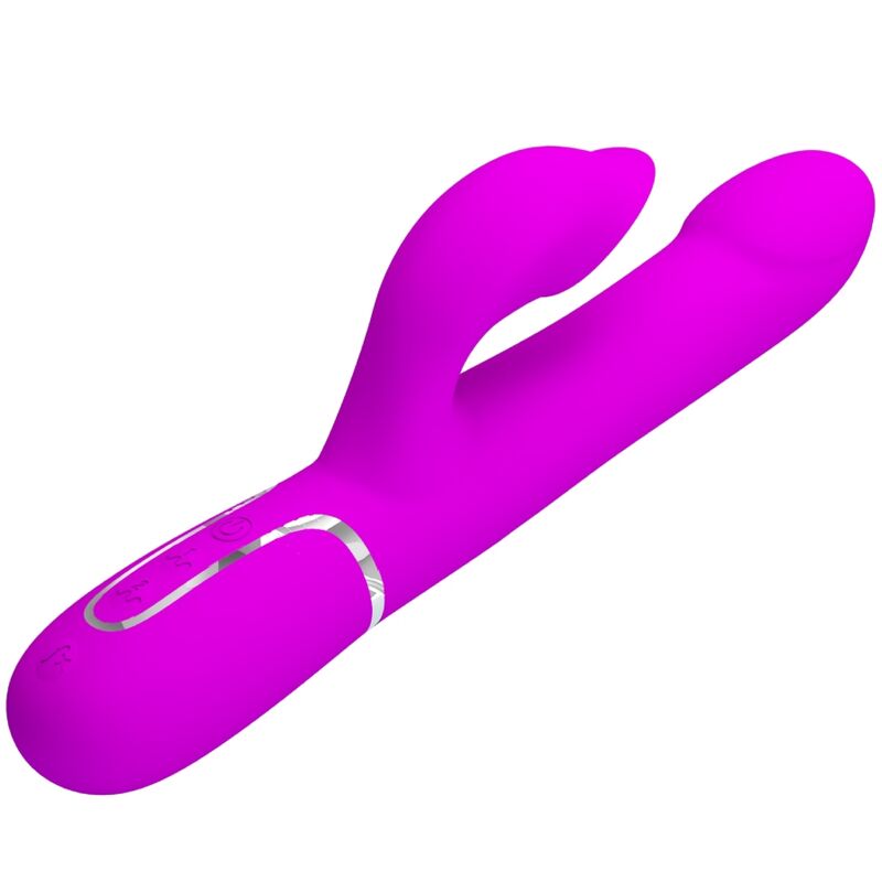 PRETTY LOVE - VIBRADOR CONEJO PERLAS VIOLETAS