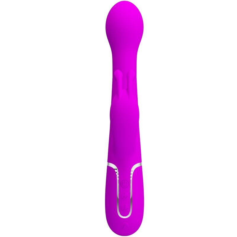 PRETTY LOVE - VIBRADOR DEJON RABBIT 3 EN 1 MULTIFUNCIÓN VIOLETA