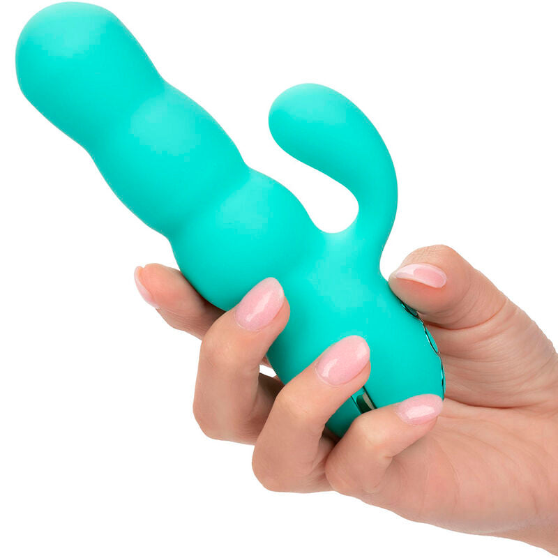 CALEXOTICS - DEL MAR DIVA VIBRADOR RABBIR AQUA GREEN BY CALIFORNIA DREAMING