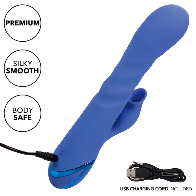 CALEXOTICS - LA LOVE VIBRADOR Y SUCTOR AZUL DE CALIFORNIA DREAMING