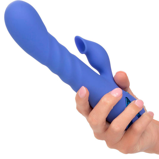 CALEXOTICS - LA LOVE VIBRADOR Y SUCTOR AZUL DE CALIFORNIA DREAMING