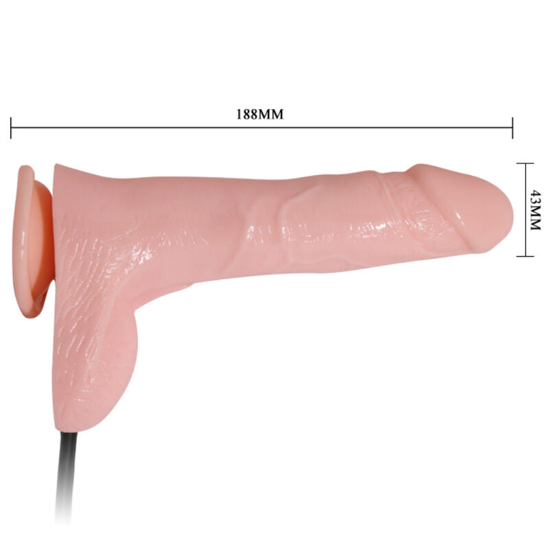 BAILE - DILDO REALISTA INFLABLE CON VENTOSA 15 CM