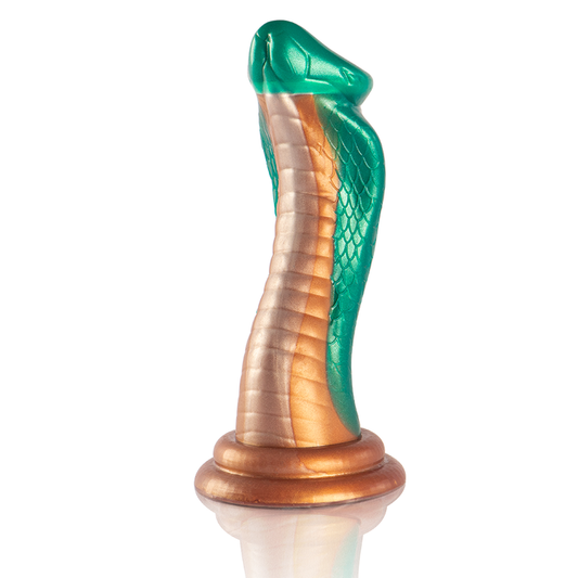 ÉPICO - DILDO DE PITÓN COBRA VERDE