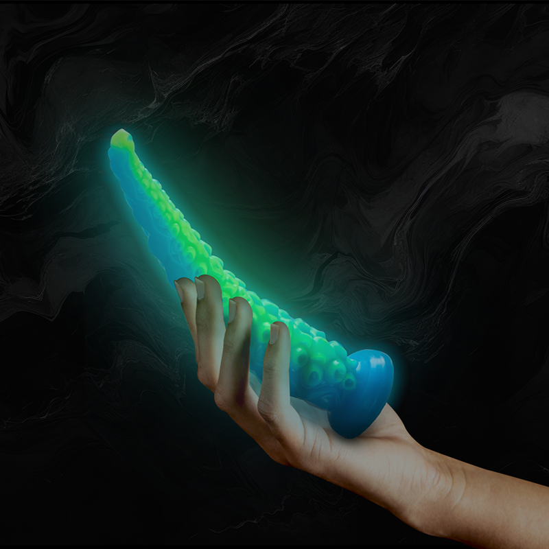 EPIC - DILDO DE TENTÁCULOS DELGADOS FLUORESCENTE SCYLLA TAMAÑO PEQUEÑO