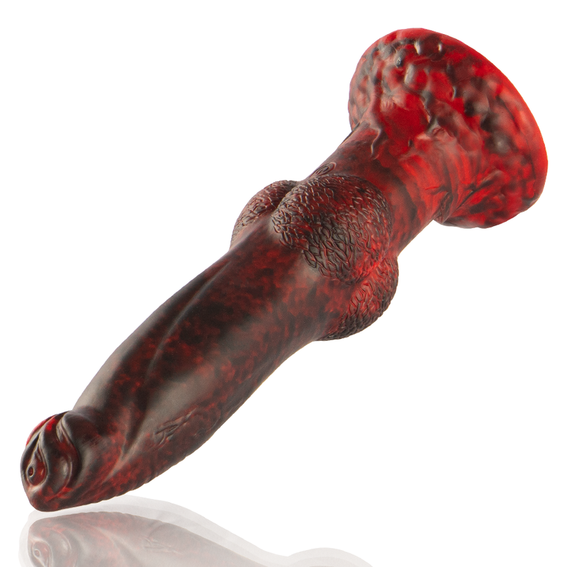 EPIC - DILDO PROMETHEUS TITAN EN LLAMAS CONTROL REMOTO RECARGABLE