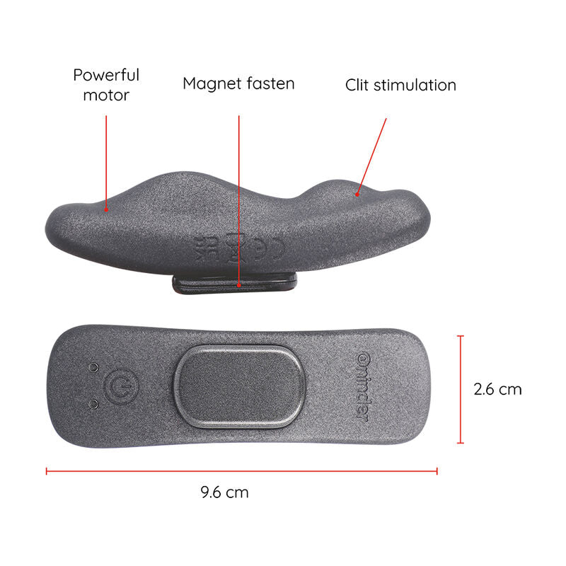 ONINDER - VIBRADOR MANILA PANTY RECARGABLE 9 VELOCIDADES 9.6 CM X 2.6 CM - APLICACIÓN GRATUITA
