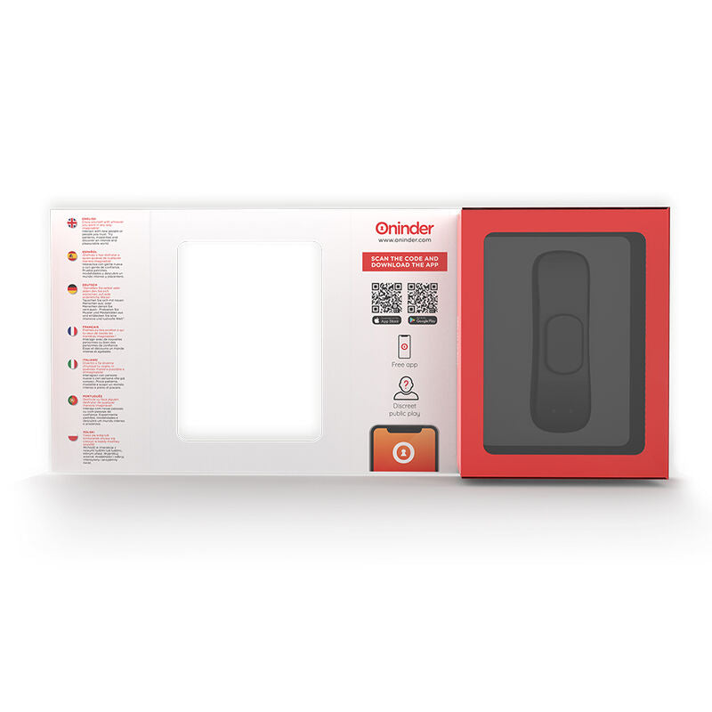 ONINDER - VIBRADOR MANILA PANTY RECARGABLE 9 VELOCIDADES 9.6 CM X 2.6 CM - APLICACIÓN GRATUITA