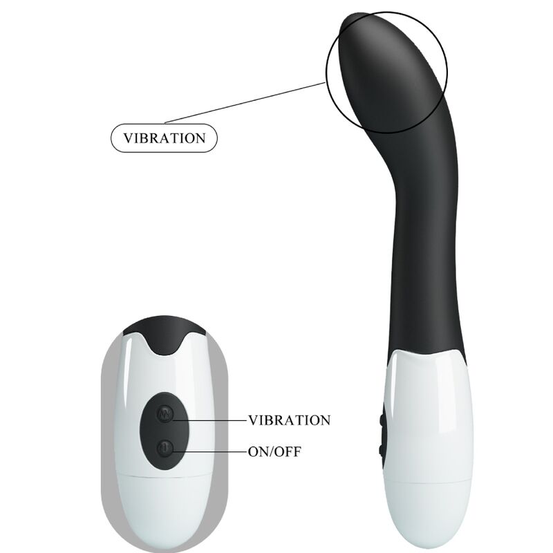 PRETTY LOVE - VIBRADOR BISHOP PUNTO G 30 MODOS NEGRO