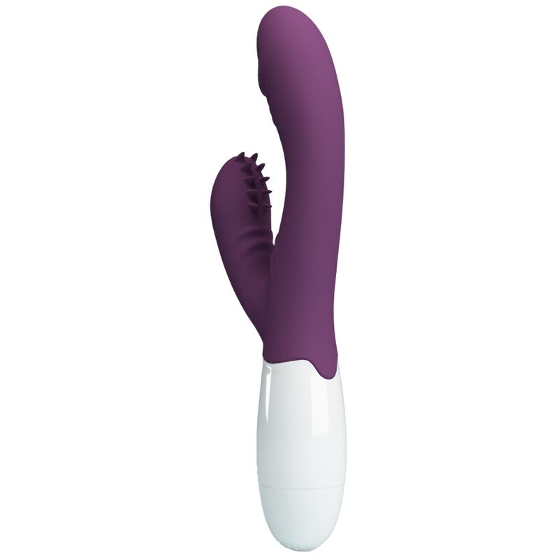 PRETTY LOVE - VIBRADOR CONEJO ANDRE Y ESTIMULADOR DEL PUNTO G MORADO