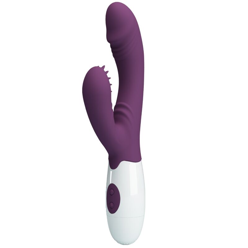 PRETTY LOVE - VIBRADOR CONEJO ANDRE Y ESTIMULADOR DEL PUNTO G MORADO