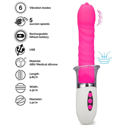ARMONY - VIBRADOR LIBERTY Y EMPUJACIÓN CON LENGUA