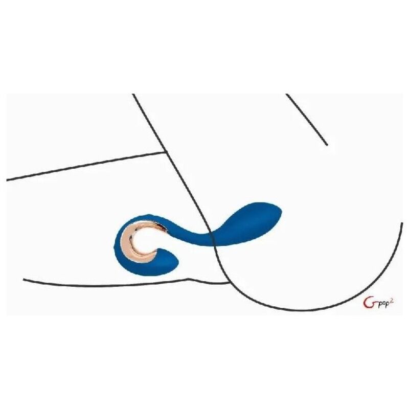 G-VIBE - GPOP 2 VIBRADOR DE PUNTOS G Y P AZUL ÍNDIGO