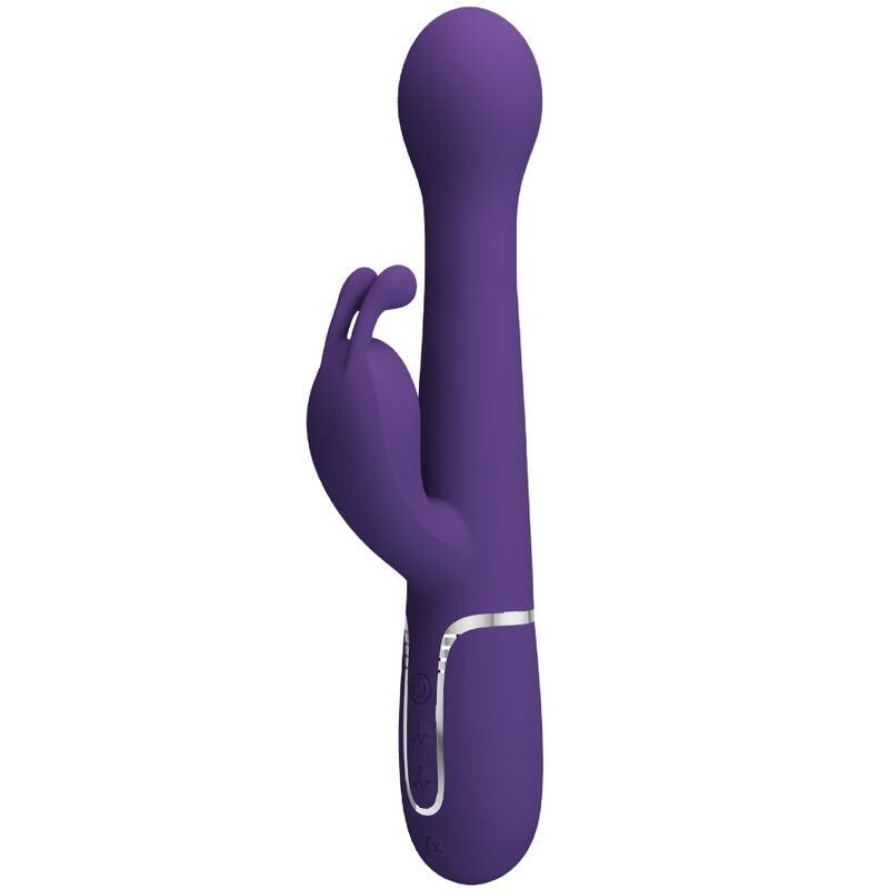 PRETTY LOVE - VIBRADOR DEJON RABBIT 3 EN 1 MULTIFUNCIÓN MORADO
