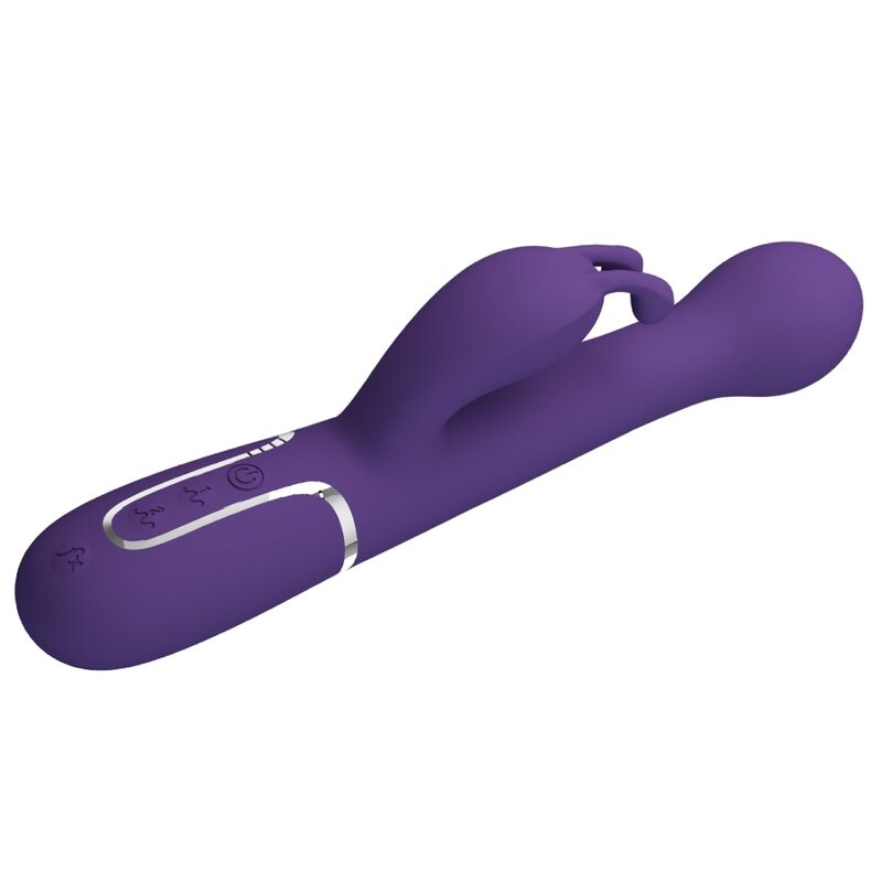 PRETTY LOVE - VIBRADOR DEJON RABBIT 3 EN 1 MULTIFUNCIÓN MORADO