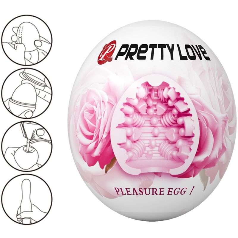 PRETTY LOVE - HUEVO MASTURBADOR MASCULINO ROSA