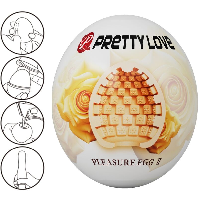 PRETTY LOVE - HUEVO MASTURBADOR MASCULINO CARNE