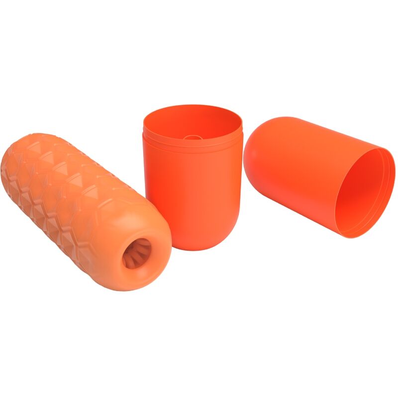 PRETTY LOVE - MASTURBADOR MASCULINO TWIN BALLS NARANJA