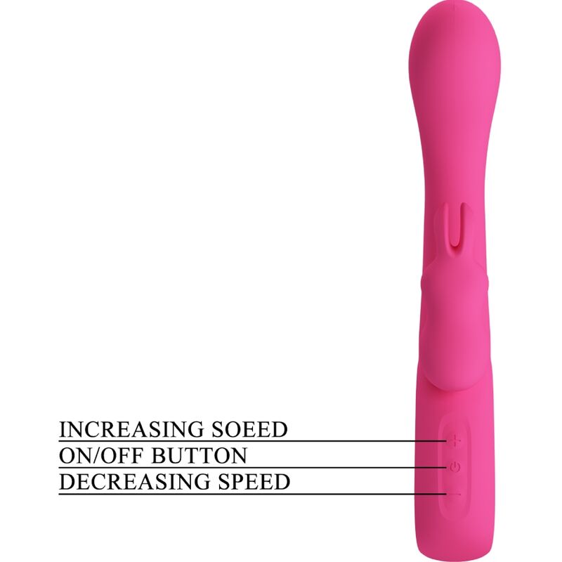 PRETTY LOVE - VIBRADOR NOVAK RABBIT 12 VIBRACIONES ROSA
