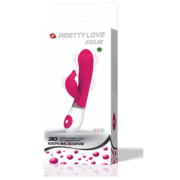 PRETTY LOVE - VIBRADOR DE FLIRTACIÓN CON ESTIMULADOR FELIX